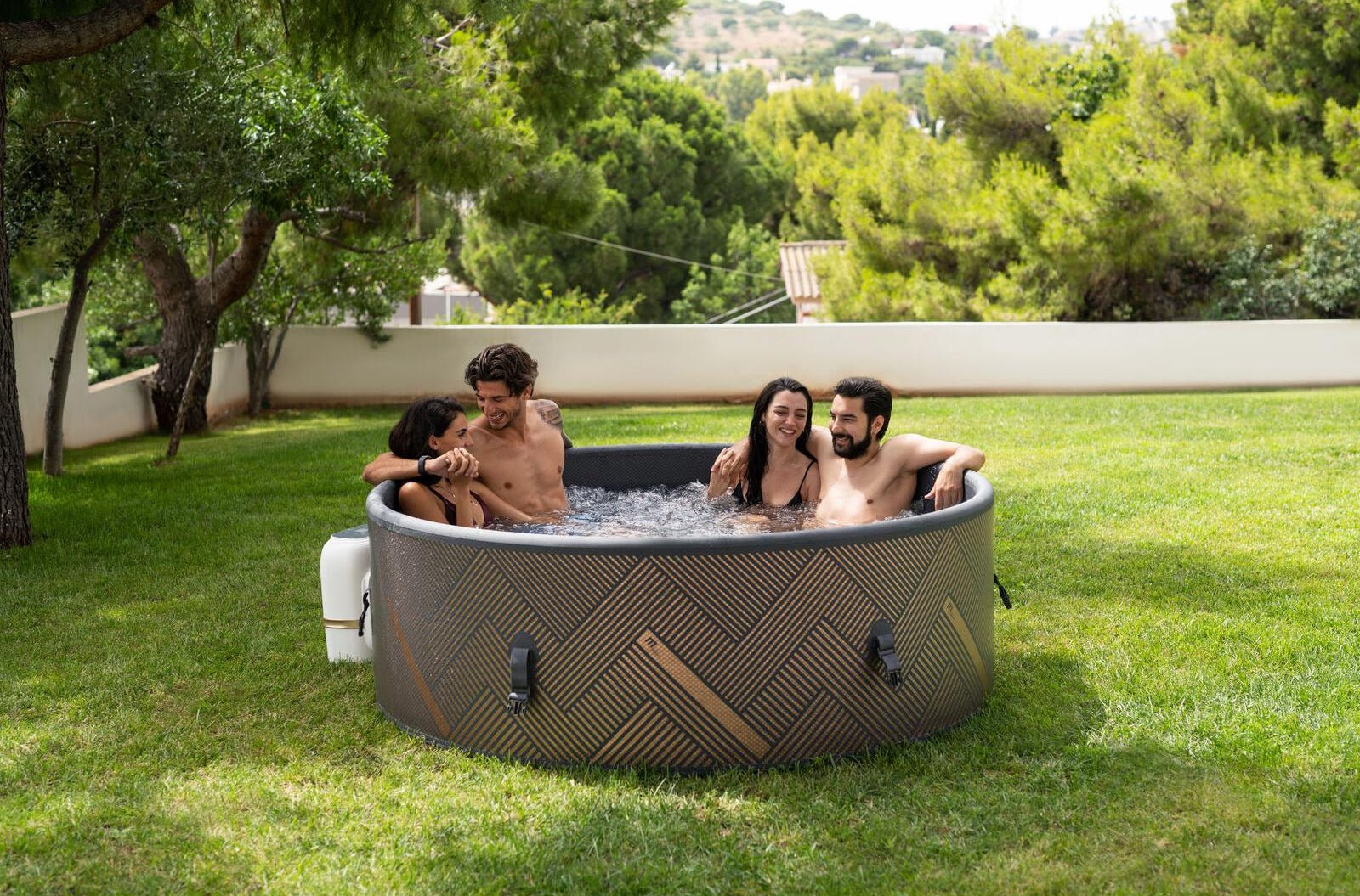 MSpa - Spa hinchable semirrígido circular Mono - Eco 6 - 8 personas - BricoandPool