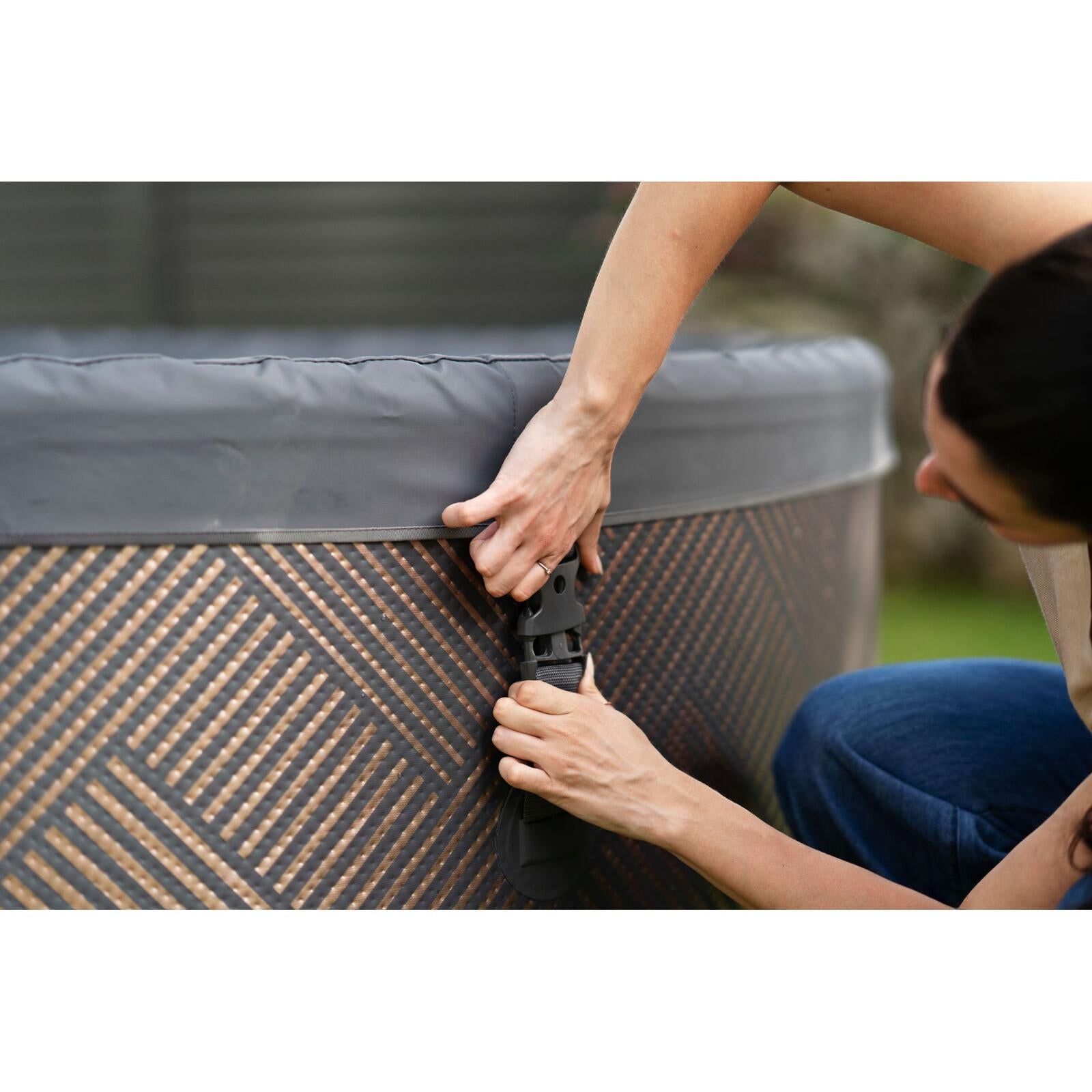 MSpa - Spa hinchable semirrígido circular Mono - Eco 6 - 8 personas - BricoandPool