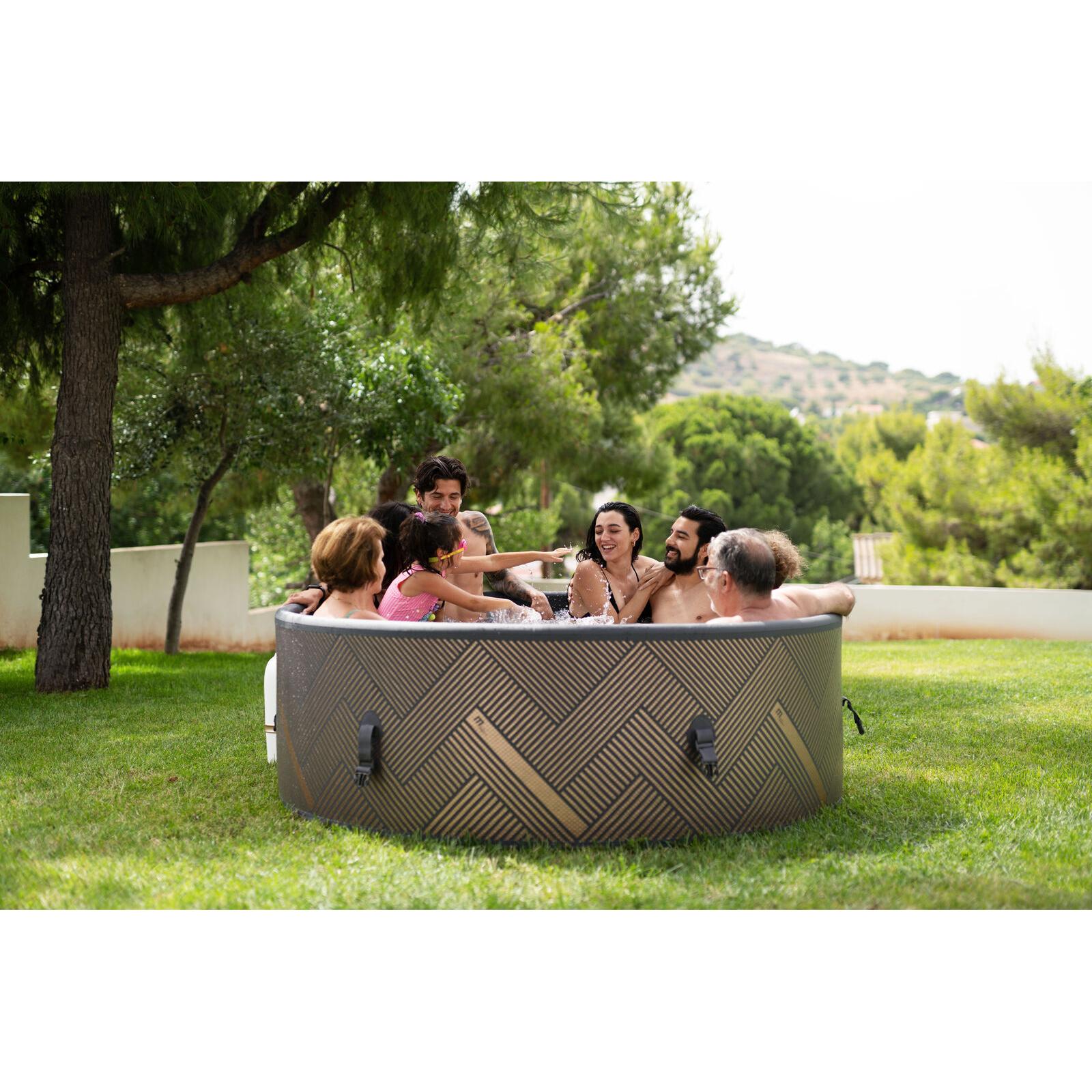 MSpa - Spa hinchable semirrígido circular Mono - Eco 6 - 8 personas - BricoandPool