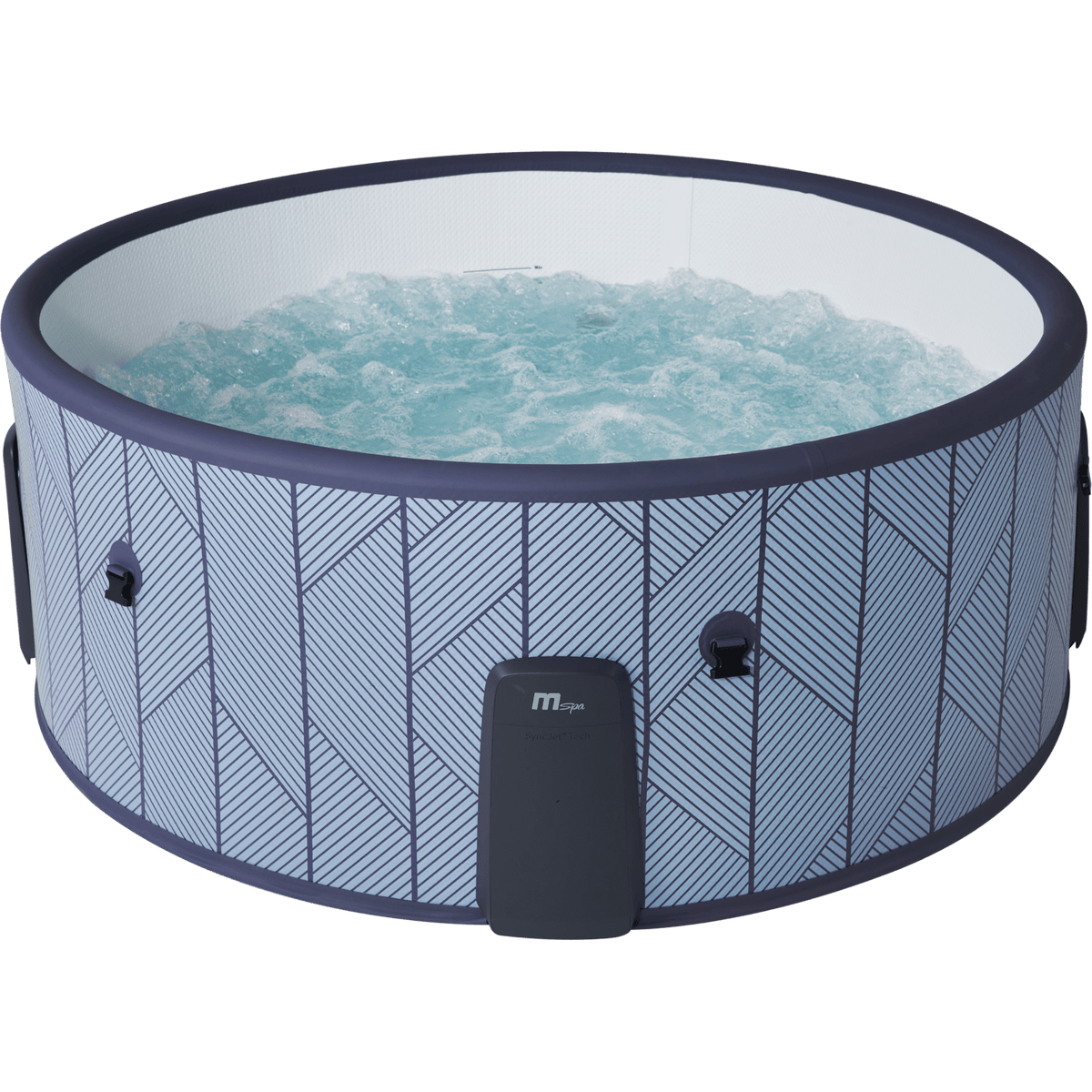 MSpa - Pack Spa Tidal 4-6 personas + Set muebles de mimbre (redondo)
