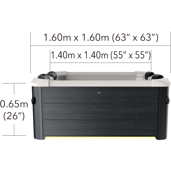 Mspa - Spa rígido cuadrado Oslo 4 - 6 personas - BricoandPool