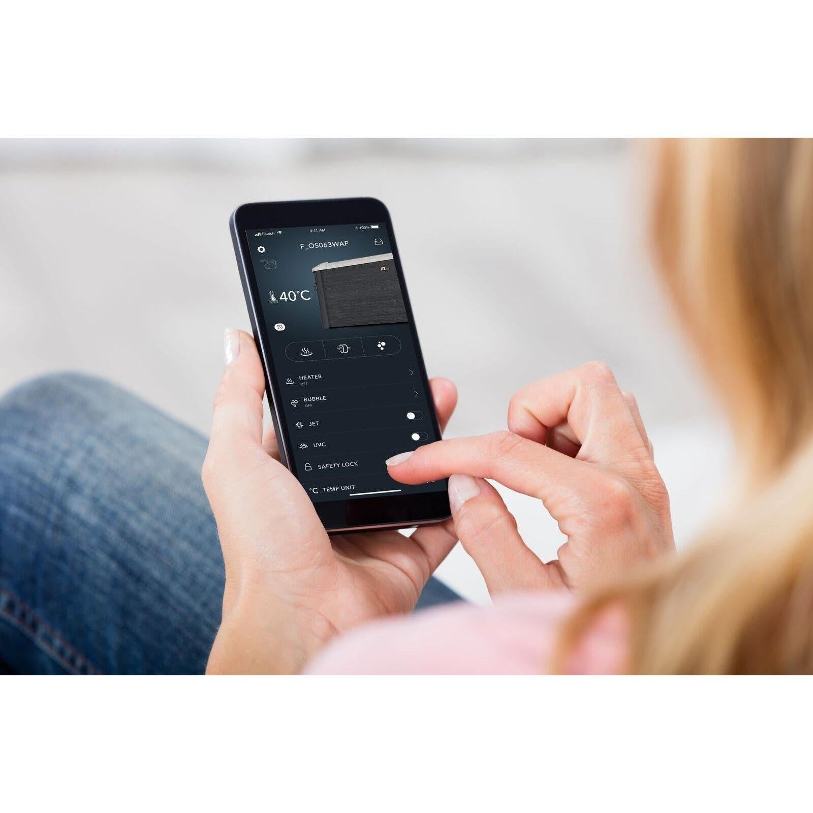 MSpa – Spa rígido cuadrado Oslo Aero Plus 4–6 personas - BricoandPool