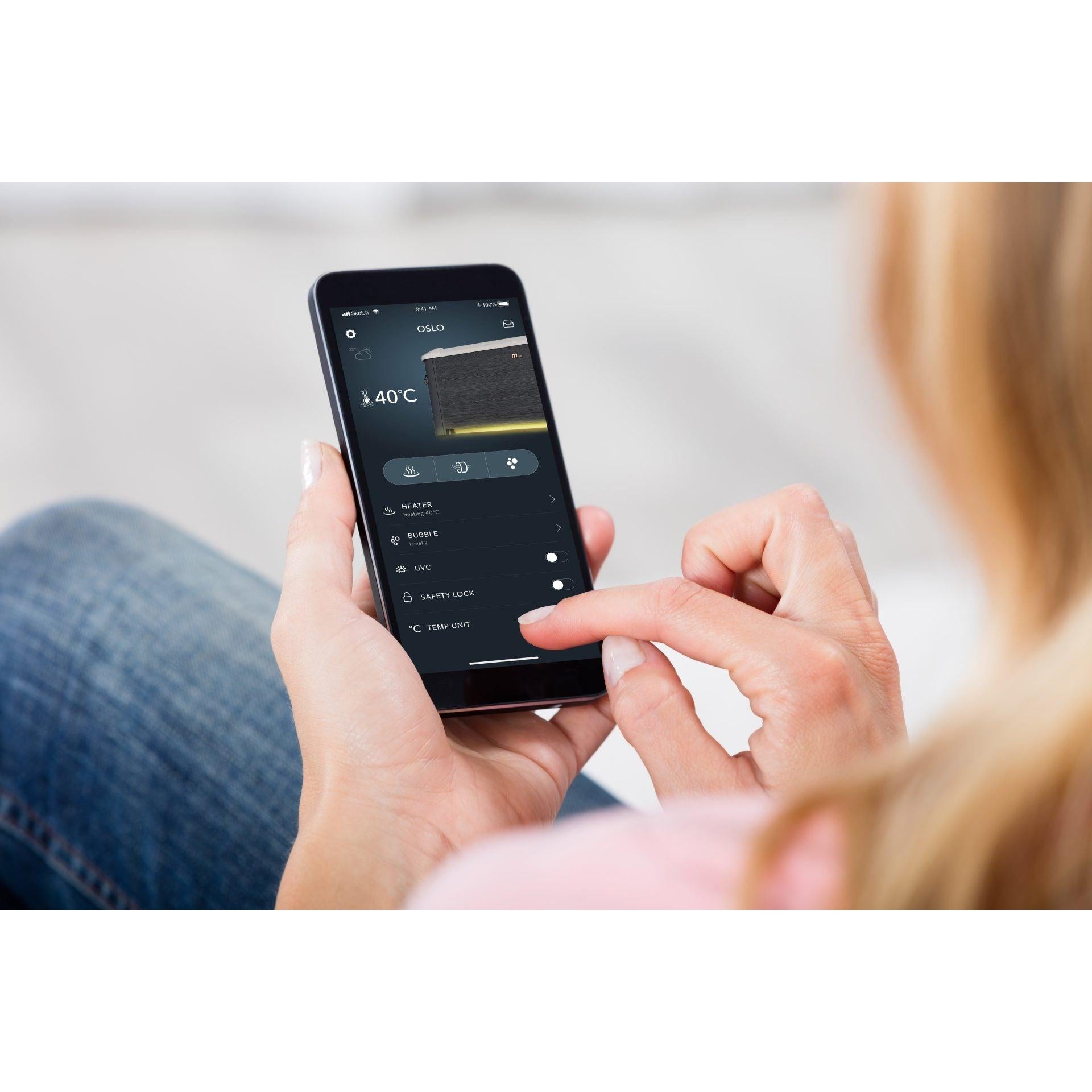 Mspa - Spa rígido cuadrado Oslo Plus 4 - 7 personas - BricoandPool