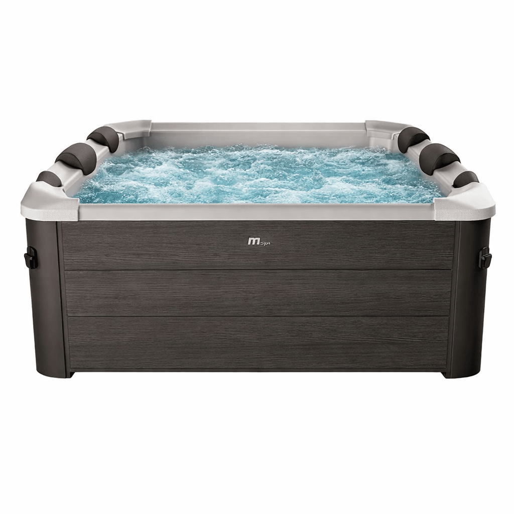 MSpa Tribeca opblaasbare jacuzzi voor 4-6 personen + rieten tuinset (vierkant)