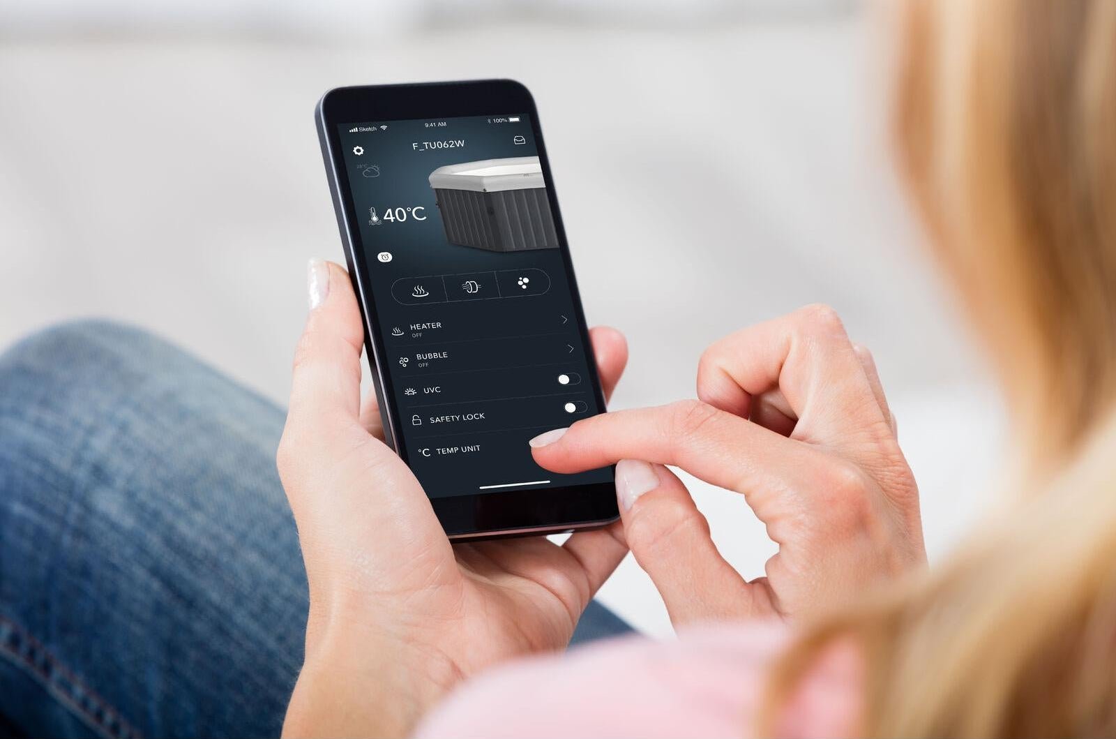 MSpa - Spa rígido cuadrado Tuscany 4–6 personas - BricoandPool