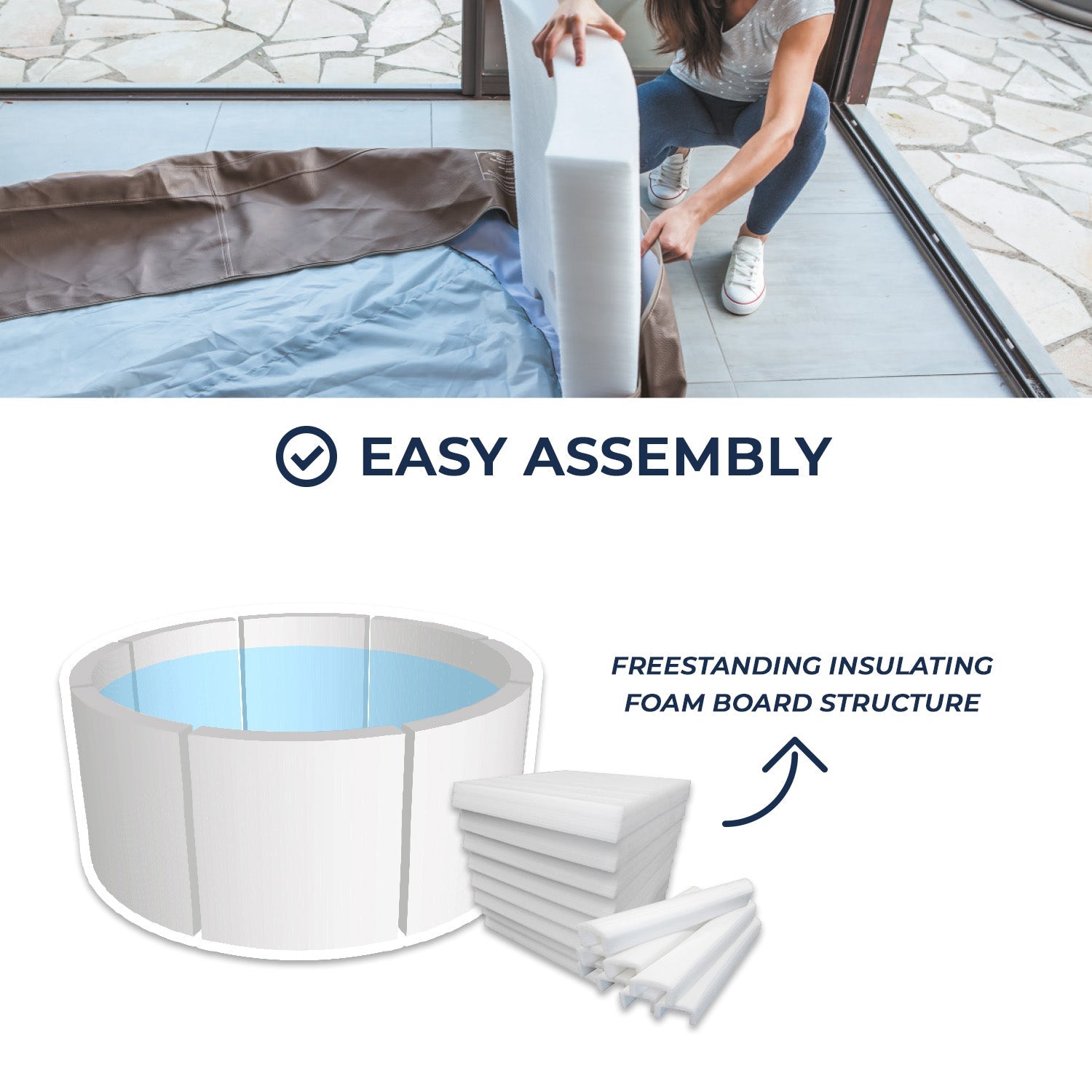 NetSpa - Spa hinchable Octopus + Mobiliario - BricoandPool