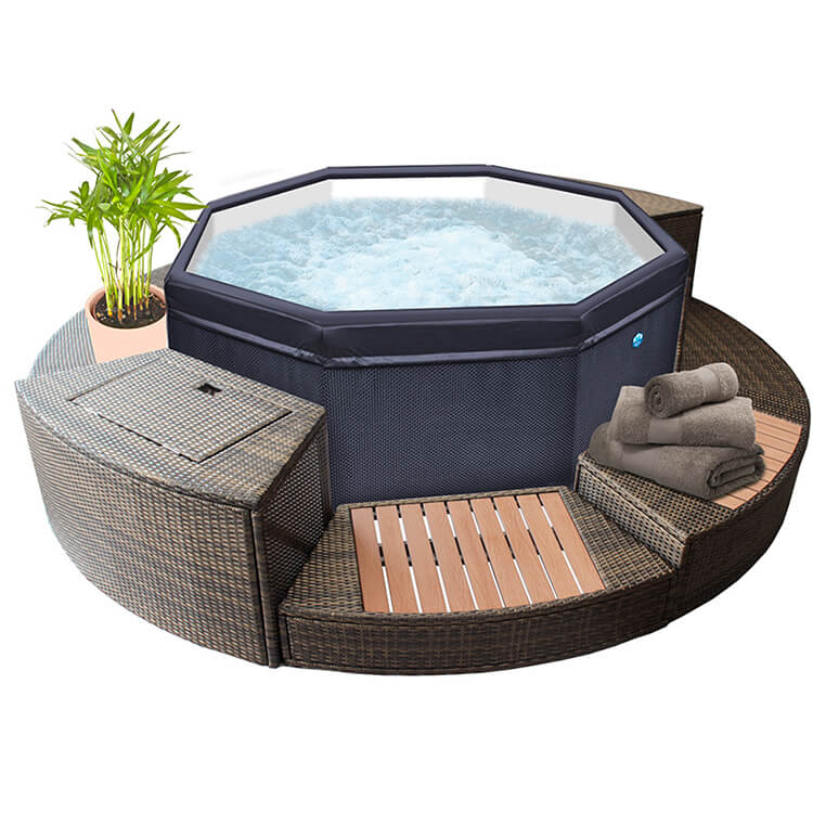 NetSpa - Spa hinchable Octopus + Mobiliario - BricoandPool