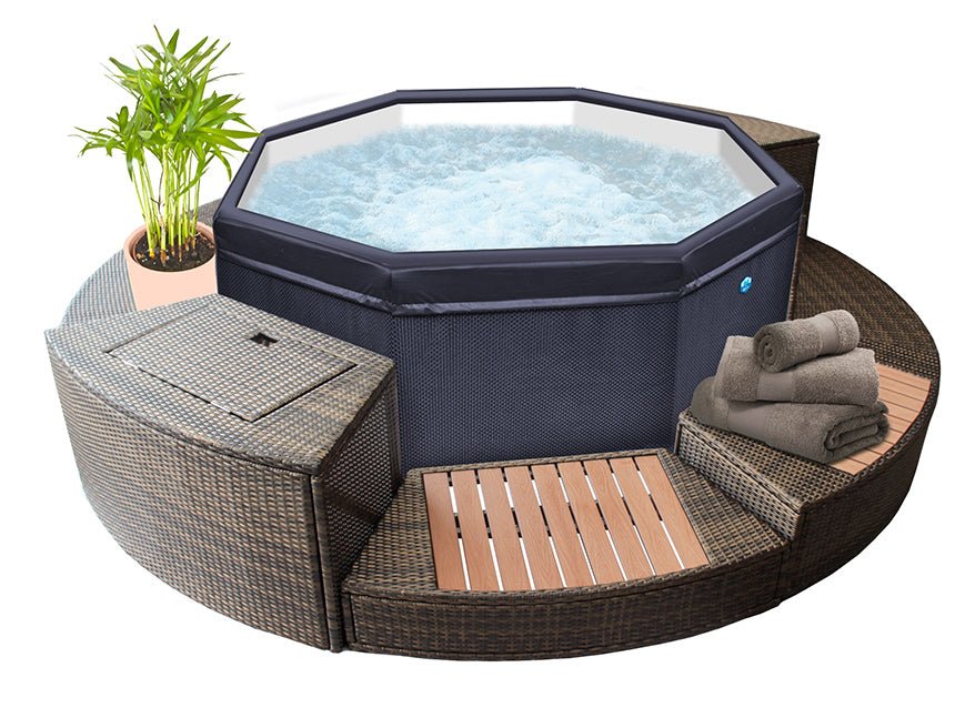 NetSpa - Spa hinchable Octopus + Mobiliario - BricoandPool