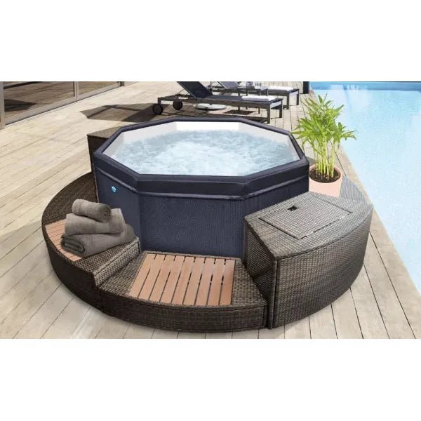 NetSpa - Spa hinchable Octopus + Mobiliario - BricoandPool
