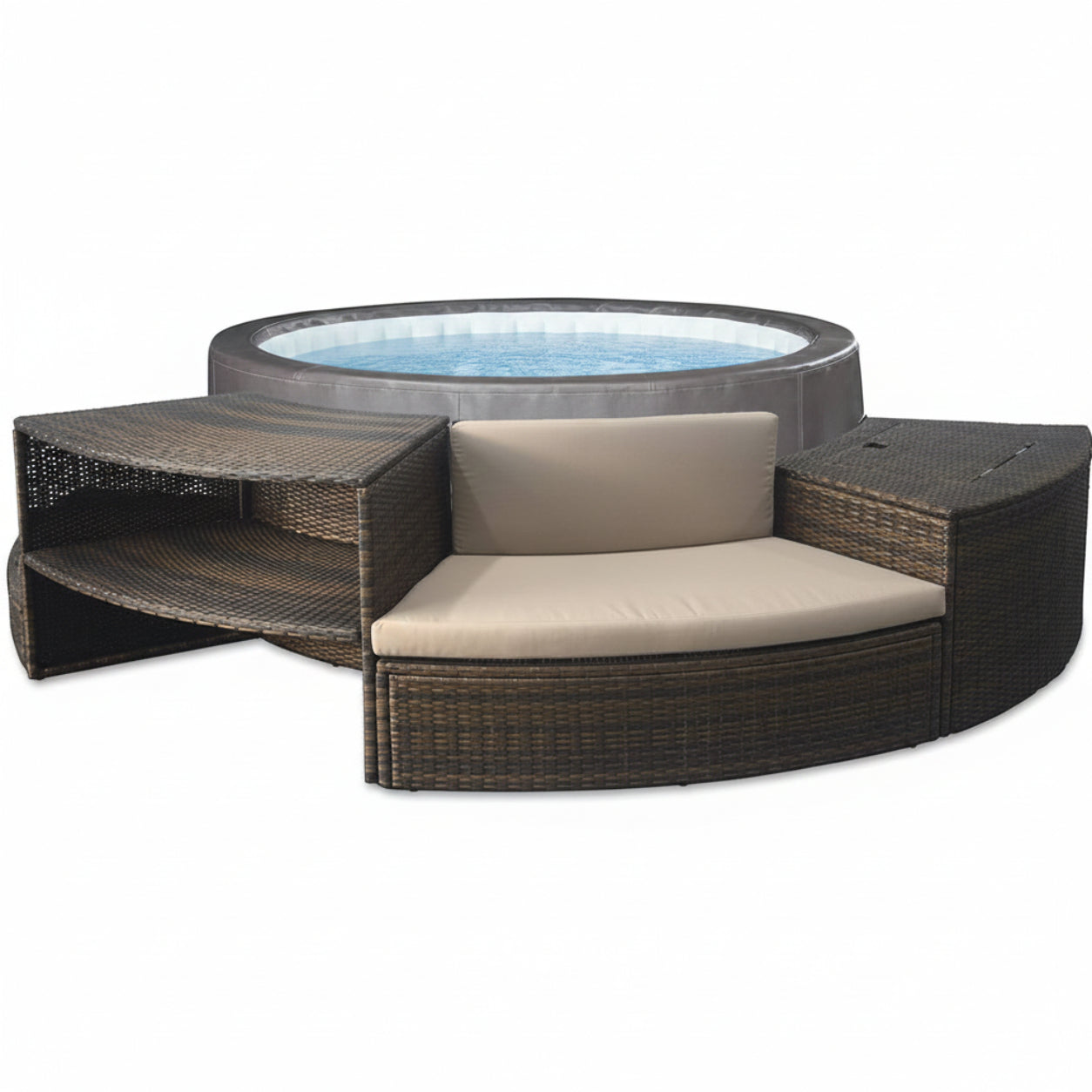 NetSpa - Spa portátil Vita Premium + Mobiliario - BricoandPool