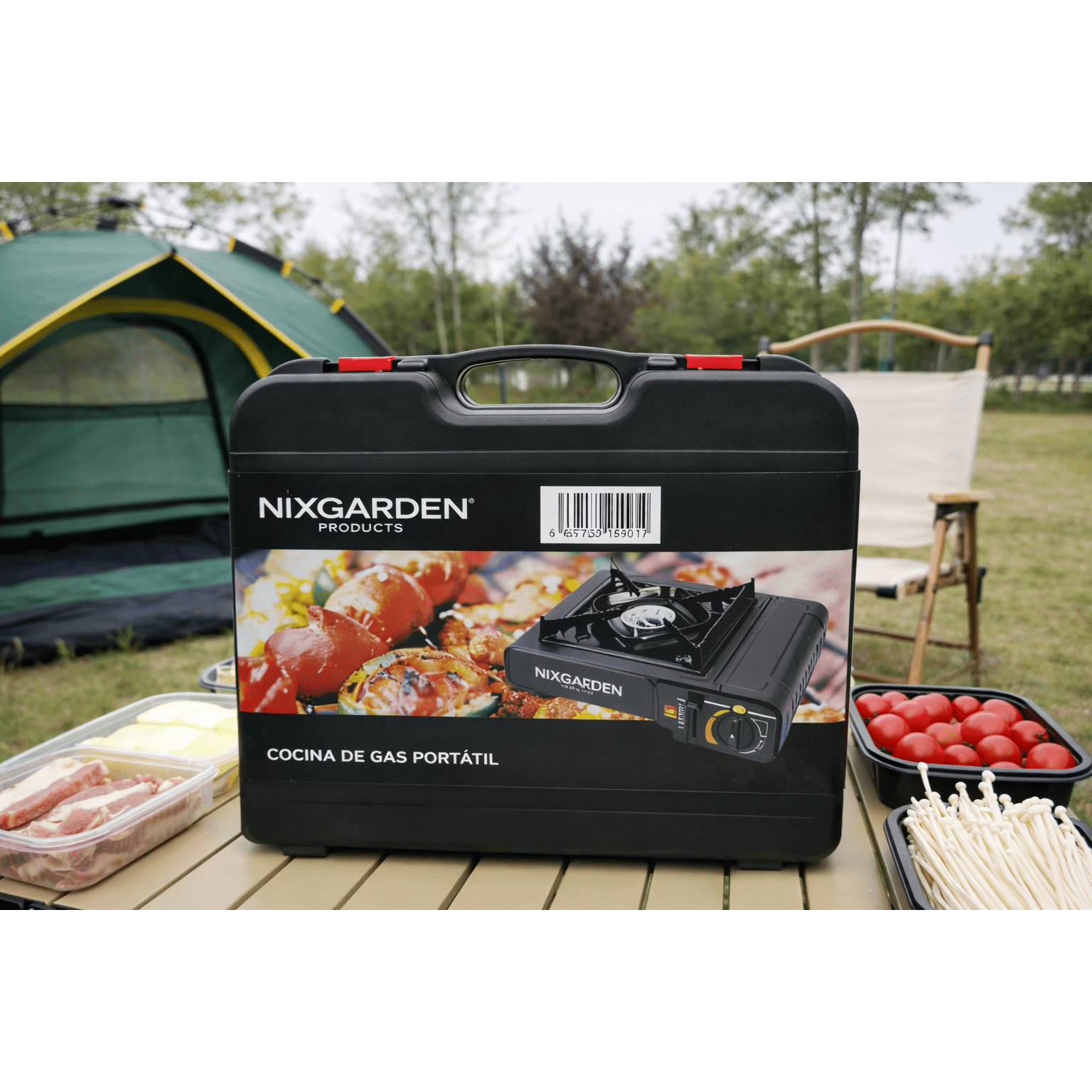 Nix Garden - Hornillo de gas portátil para camping - BricoandPool