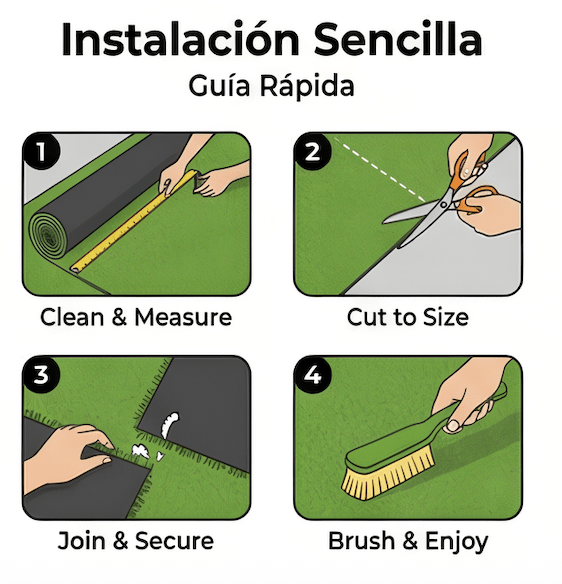 Nix Garden - Rollo Césped Artificial 20 mm tamaño 1x5 m - BricoandPool