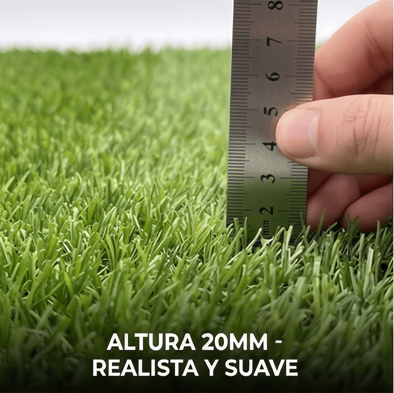Nix Garden - Rollo Césped Artificial 20 mm tamaño 1x5 m - BricoandPool