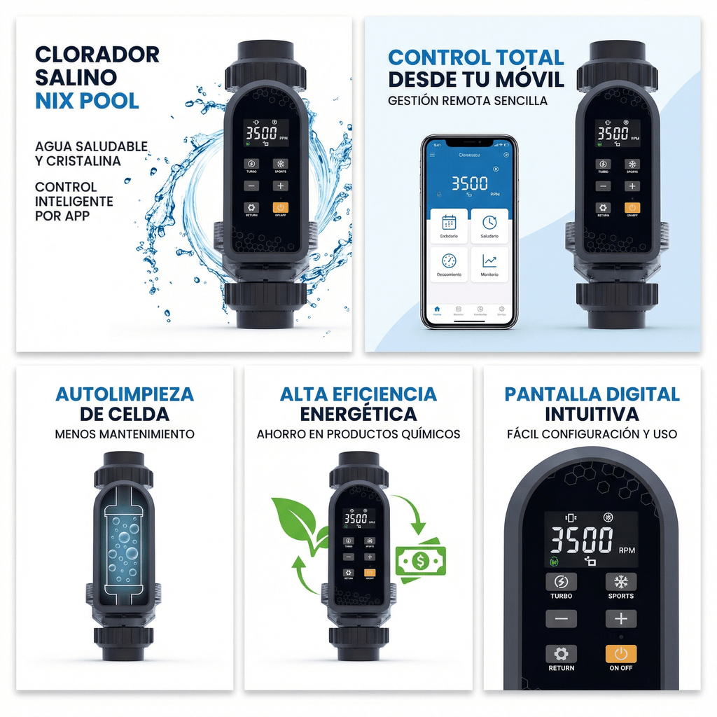 Nix Pool - Clorador Salino LC Wifi - BricoandPool