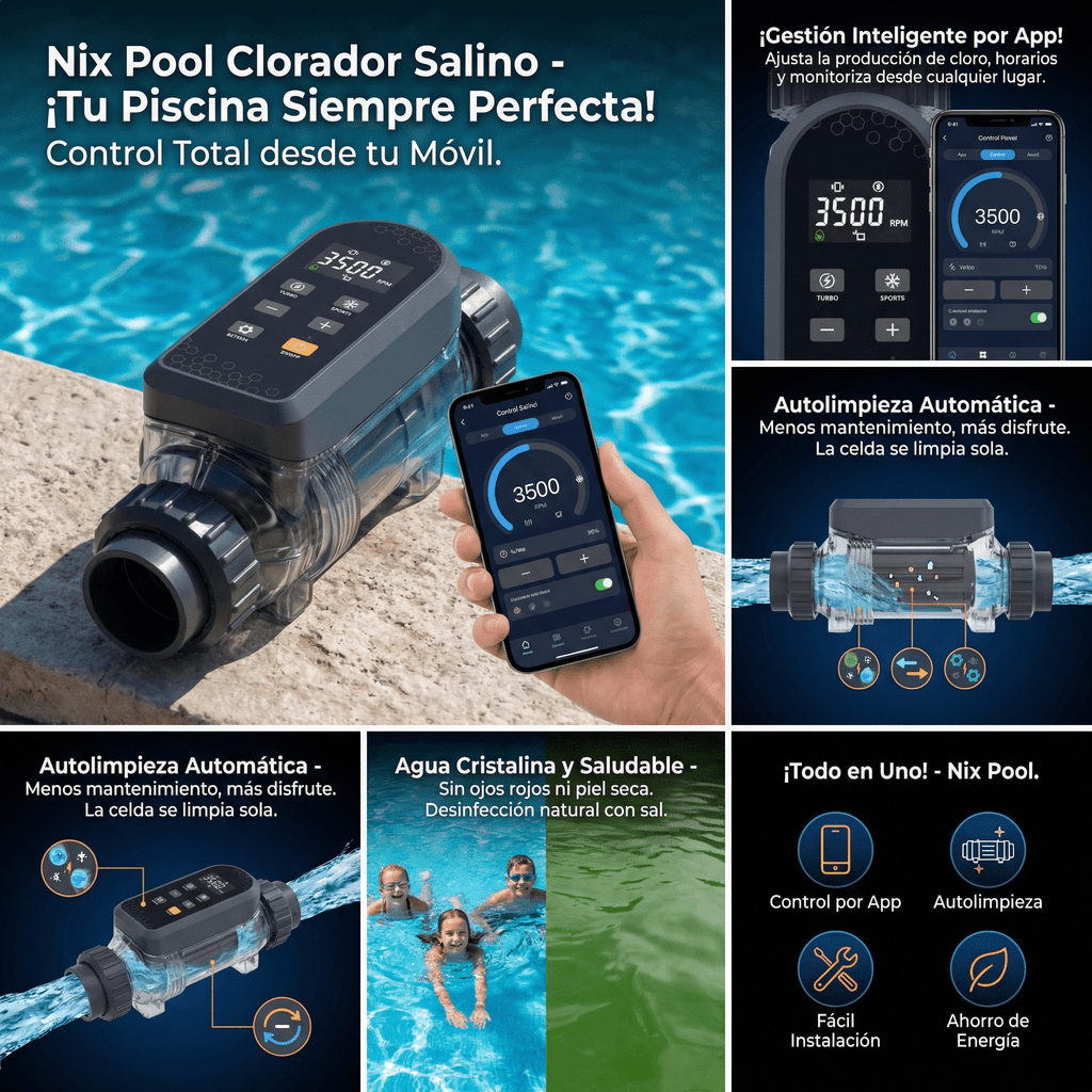 Nix Pool - Clorador Salino LC Wifi - BricoandPool