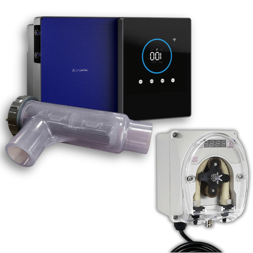 Pack Astralpool - Clorador salino Clear Connect Wifi + CTX Bomba peristáltica pH E - Series - BricoandPool