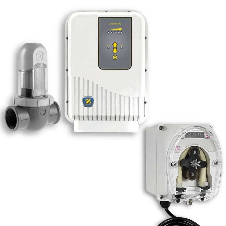 Pack Zodiac - Clorador salino GenSalt OE + Bomba peristáltica CTX E - series - BricoandPool