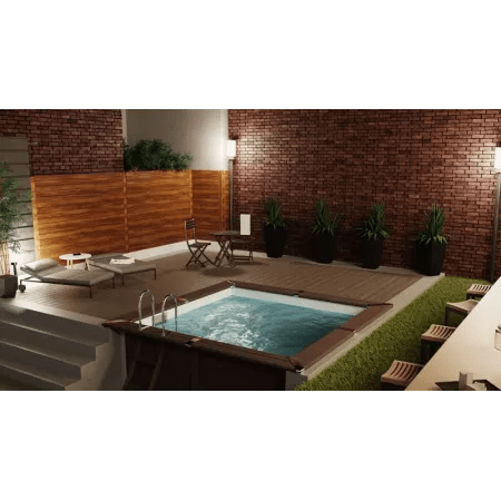 Piscina de Composite Gre Avantgarde Cuadrada 326x326x96 - BricoandPool