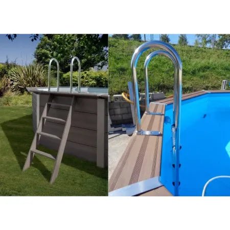 Piscina de Composite Gre Avantgarde Ovalada 804x386x124 - BricoandPool