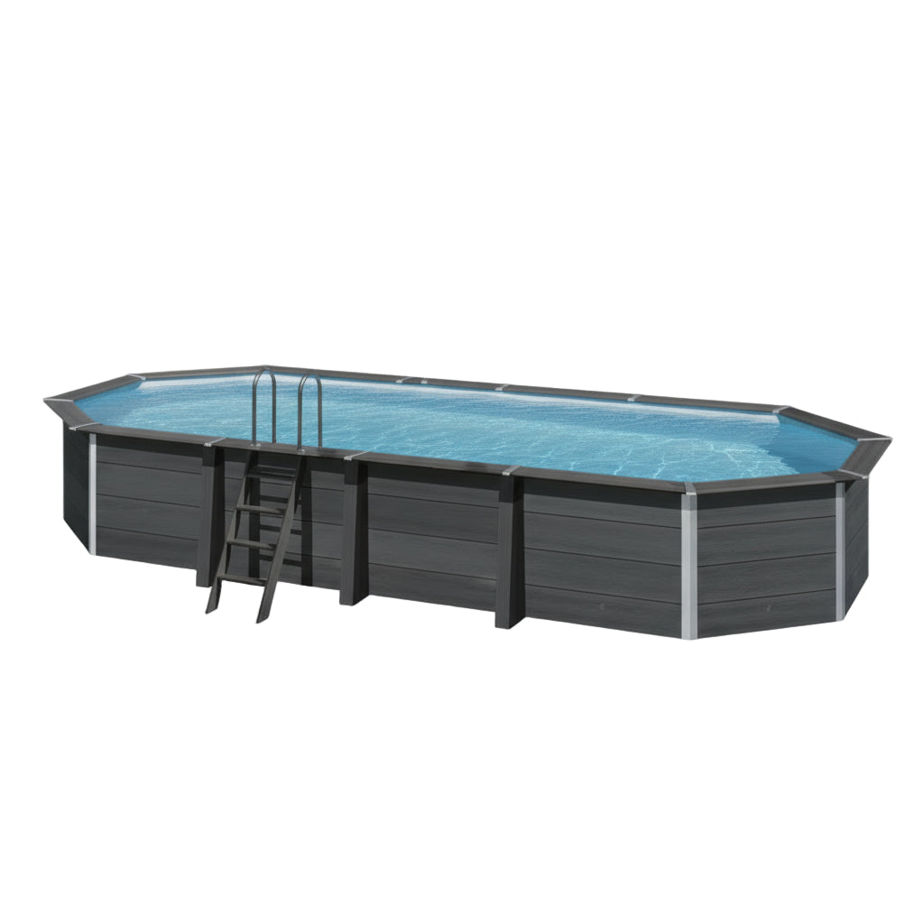 Piscina de Composite Gre Avantgarde Ovalada 804x386x124 - BricoandPool