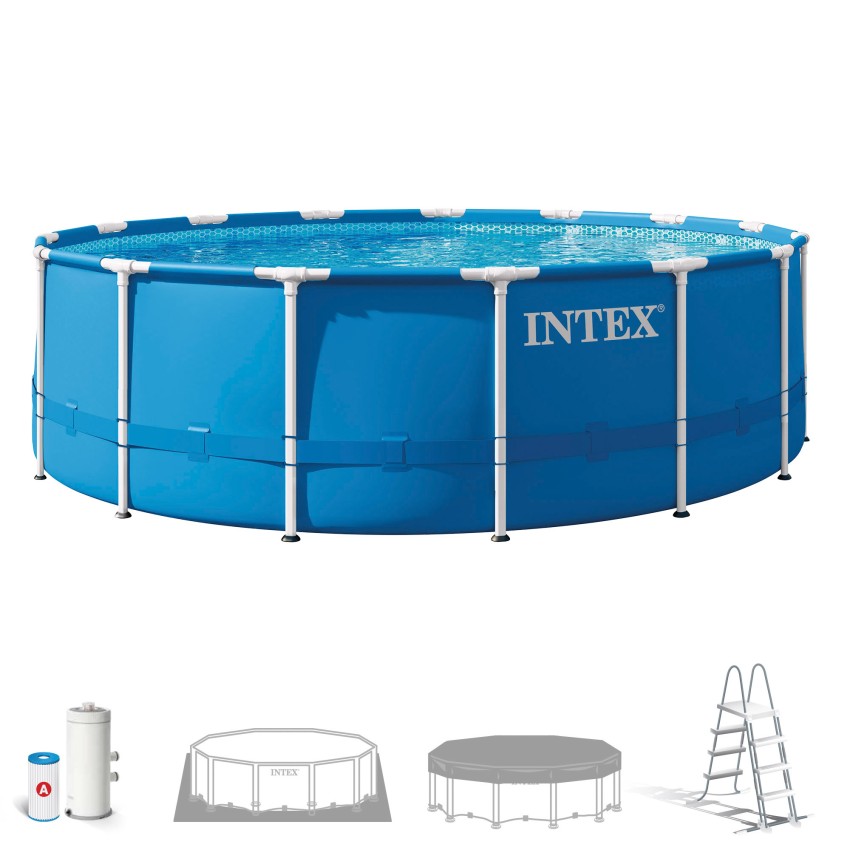 Intex Piscine démontable Metal Frame circulaire 457x122 cm 3785L