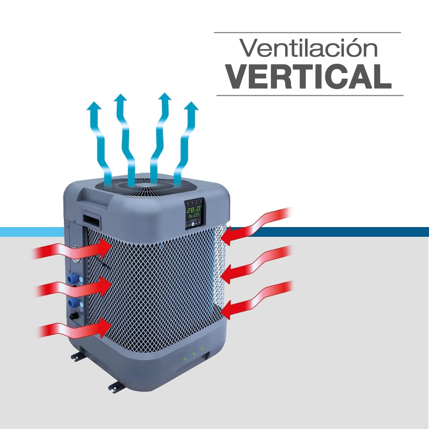 Poolex - Bomba de calor de piscina Q - Line Wifi - BricoandPool