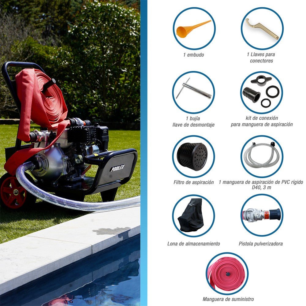 Poolex - Motobomba Sam protección contra incendios - BricoandPool