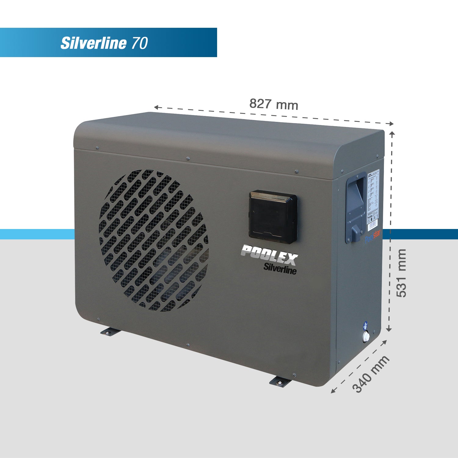 Poolex - Bomba de calor para piscina Silverline