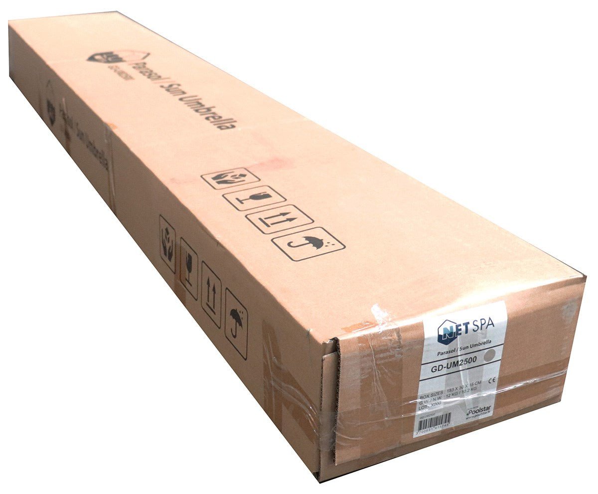 Poolstar - Paraguas 250 cm Beige - BricoandPool