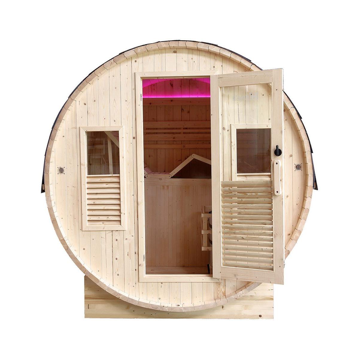 Poolstar - Sauna de exterior Gaïa Bella - Paquete de accesorios incluido - BricoandPool