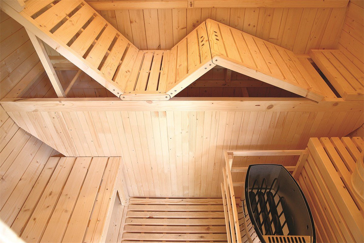 Poolstar - Sauna de exterior Gaïa Bella - Paquete de accesorios incluido - BricoandPool