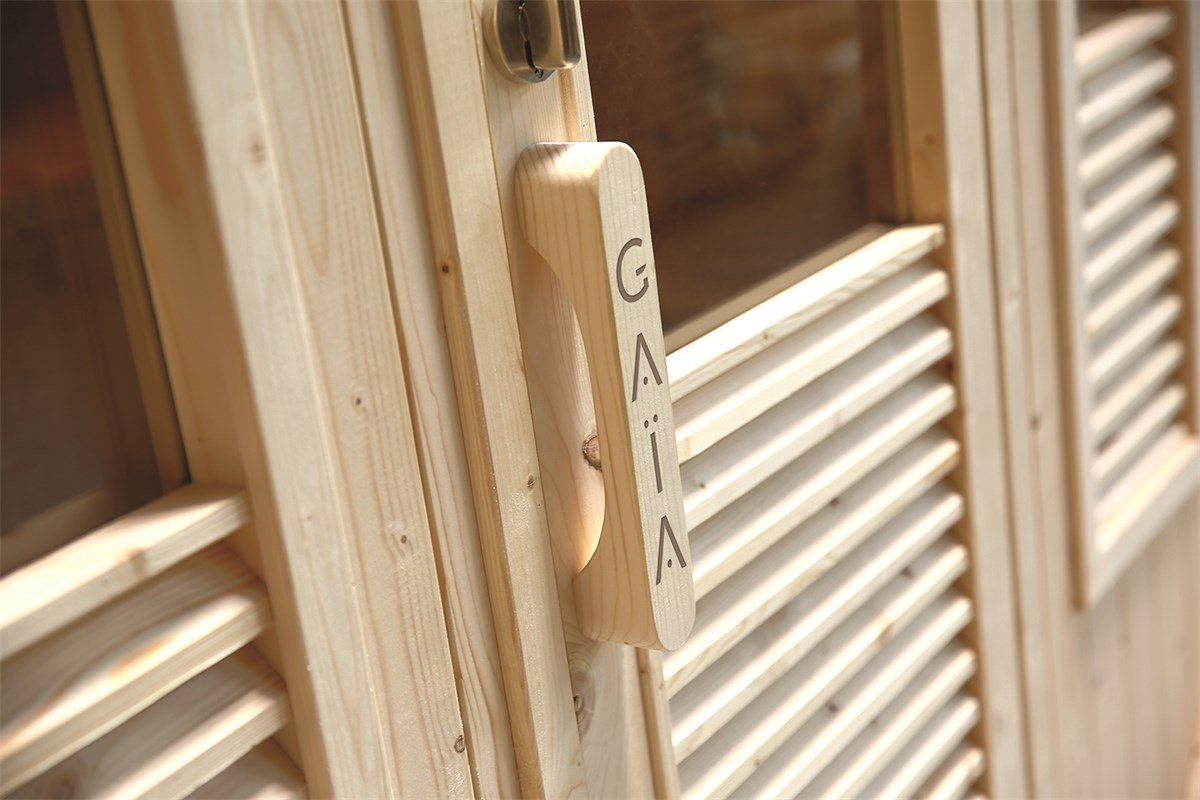 Poolstar - Sauna de exterior Gaïa Bella - Paquete de accesorios incluido - BricoandPool