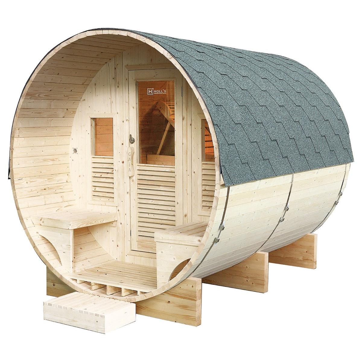 Poolstar - Sauna Gaïa Luna - Paquete de accesorios incluido - BricoandPool