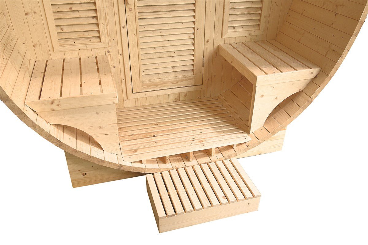 Poolstar - Sauna Gaïa Luna - Paquete de accesorios incluido - BricoandPool