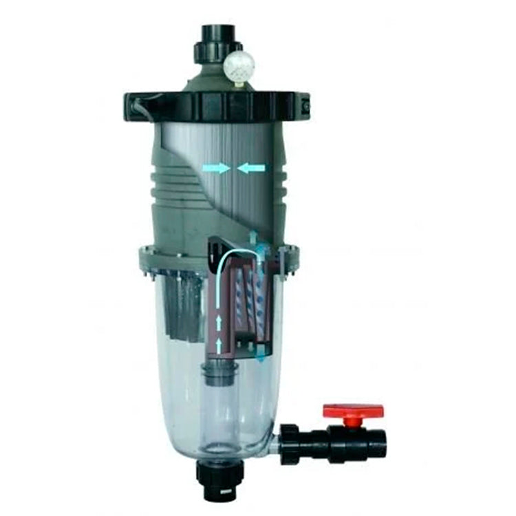 Centrifugaalprefilter met Multiceclone Plus & Ultra Cartridge