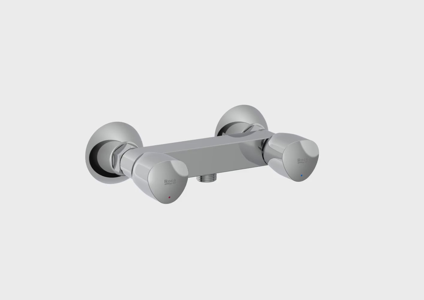 Load video: Roca - Outdoor mixer for brava shower A5A208ec00