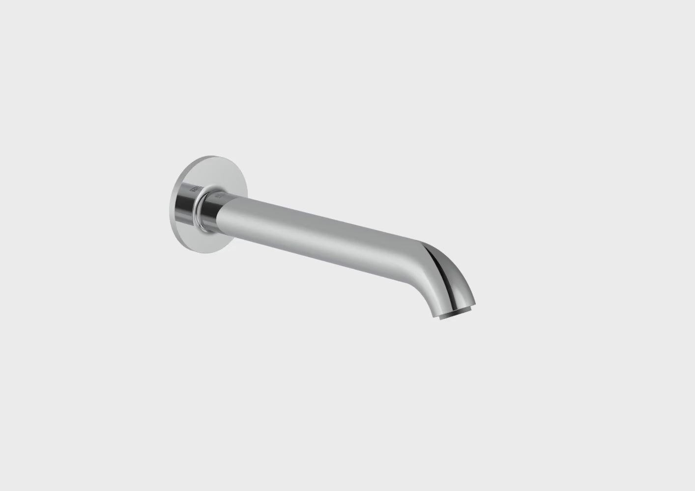 Load video: Roca - Wall pipe for chrome bathtub, Nu A5A083FC00