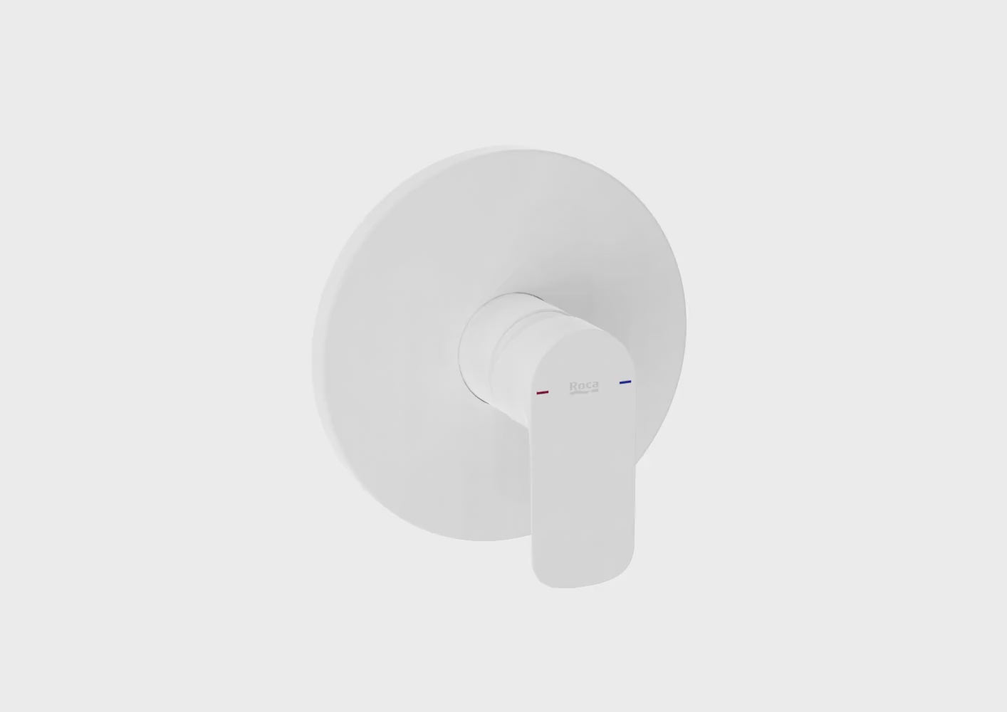 Cargar vídeo: Roca - Mezclador monomando empotrable Blanco Mate Cala A5A226EB00