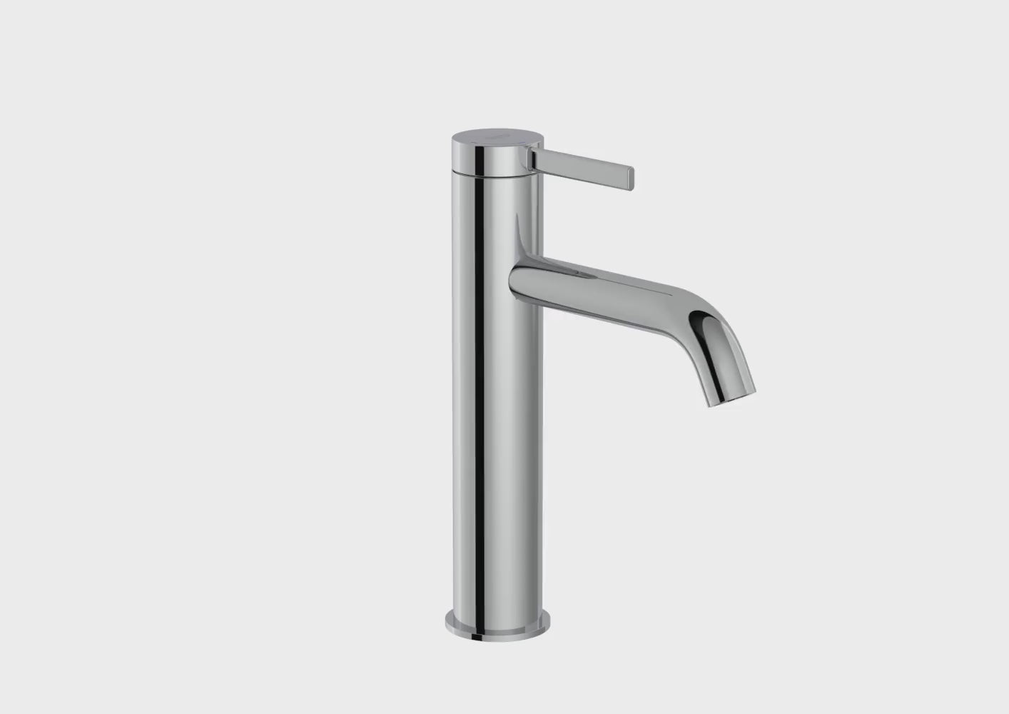 Cargar vídeo: Roca - Mezclador monomando para lavabo con caño mezzo, desagüe click-clack y cuerpo liso Ona, Cromado A5A3C9EC00