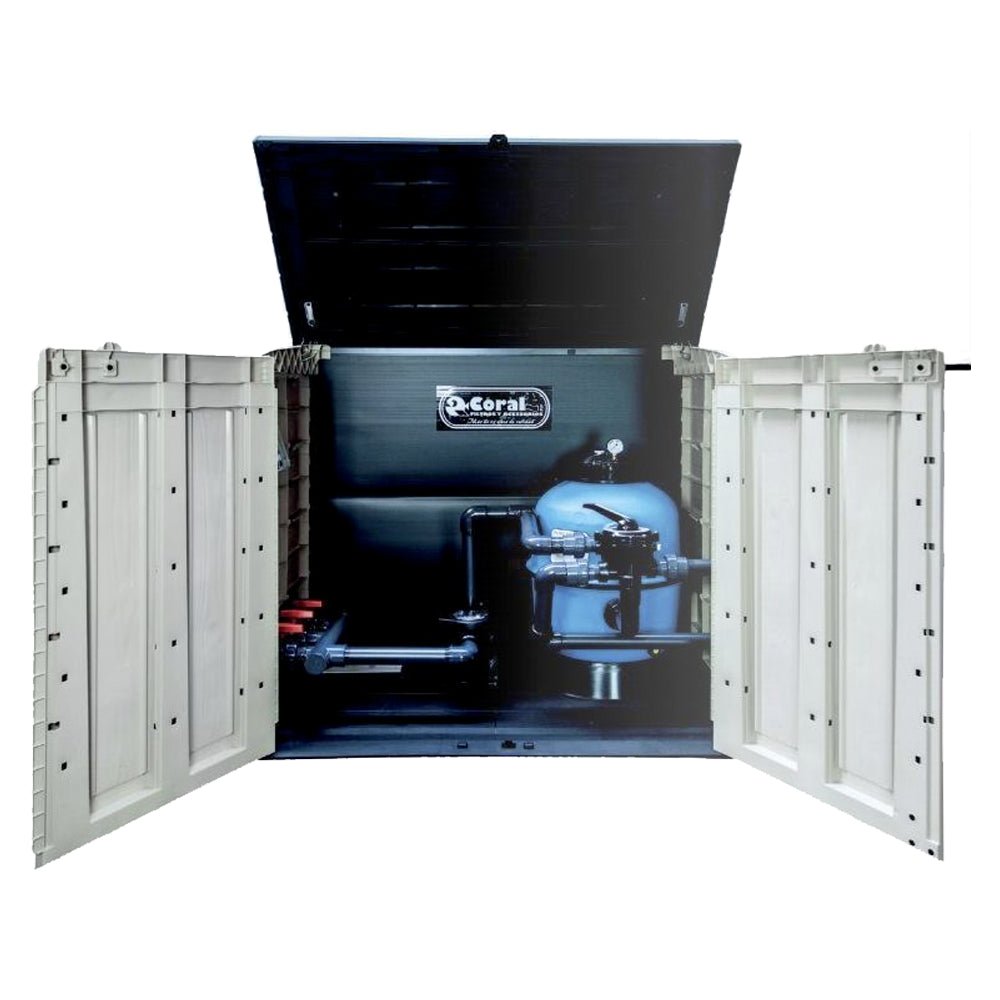 PRODUCTOS QP - Caseta en superficie con filtro Alaska - BricoandPool