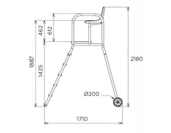 Productos Qp - Silla para socorrista piscina pública - BricoandPool