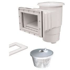 PRODUCTOS QP - Skimmer para Liner Tapa redonda Blanco - BricoandPool