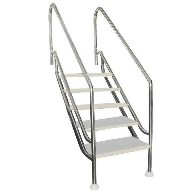 QP - Escalera 5 peldaños LAND 500 INOX AISI 316L - BricoandPool