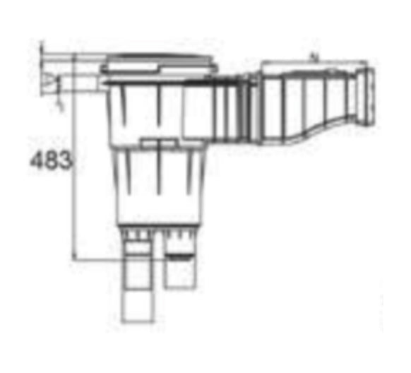 QP - Skimmer Blanco Espejo ( Gran apertura) - BricoandPool