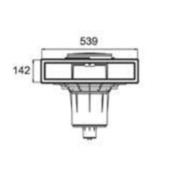 QP - Skimmer Blanco Espejo ( Gran apertura) - BricoandPool