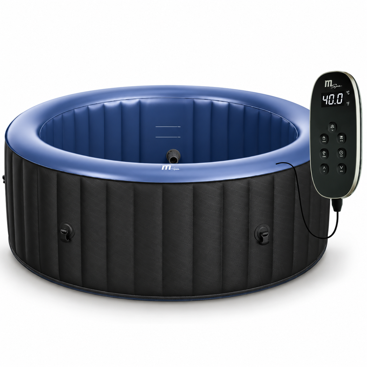MSpa Bergen opblaasbare jacuzzi voor 4-6 personen + rieten tuinset (rond)
