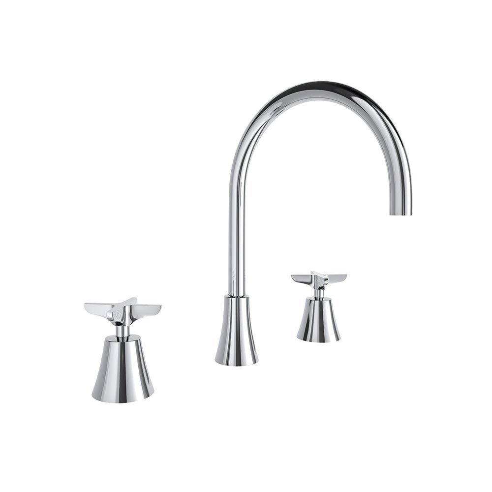 Ramon Soler - Adagio, bimando de lavabo alto para repisa, cromo - BricoandPool