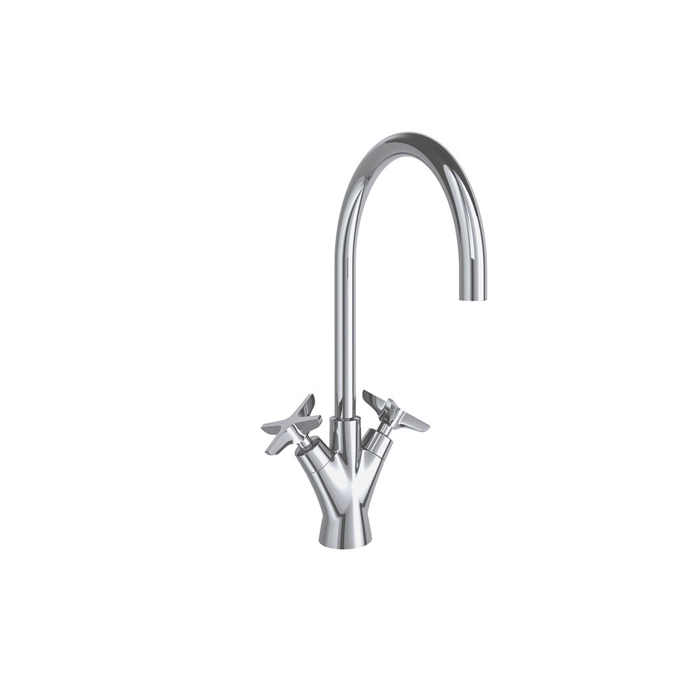 Ramon Soler - Adagio, bimando de lavabo con caño giratorio 190mm, cromo - BricoandPool