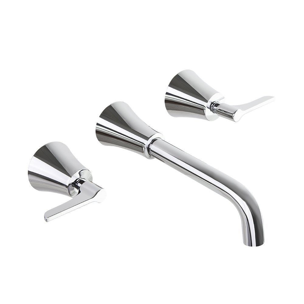 Ramon Soler - Adagio, bimando de lavabo empotrado mural 5L, cromo - BricoandPool