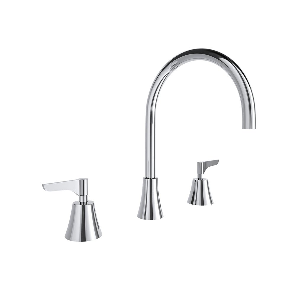 Ramon Soler - Adagio, fregadero de repisa con caño giratorio de 190mm, cromo - BricoandPool